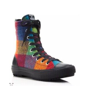 Converse Chuck Taylor Woolrich Wool Multicolor Plaid High Top Women Size 6